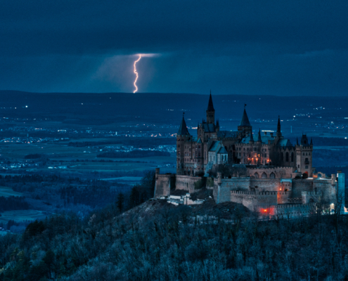 Schloss Hohenzollern Blitz