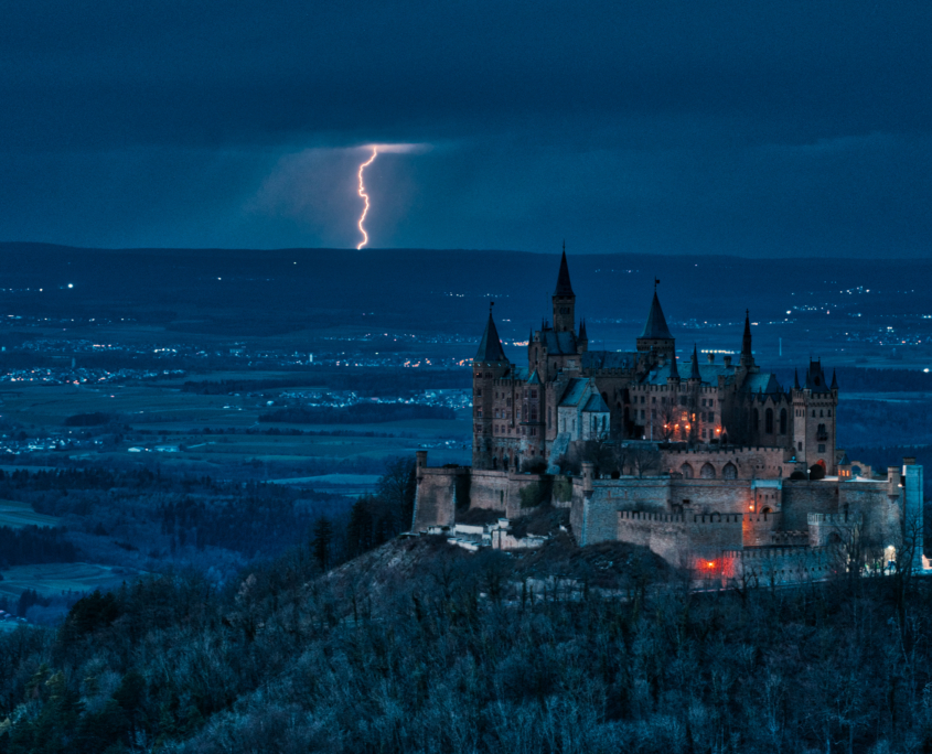 Schloss Hohenzollern Blitz